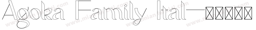 Agoka Family Ital字体转换
